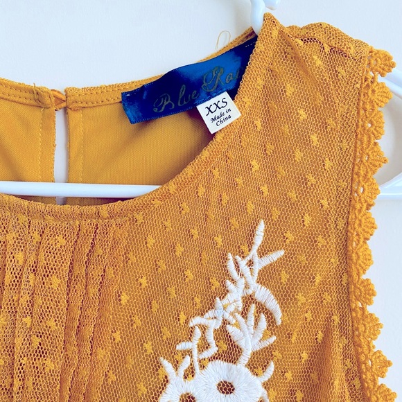 🎉2 for $15🎉 Francesca’s Cute Mustard Babydoll - Picture 2 of 5